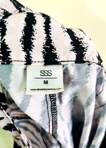 Stylish Zebra Print 2 piece Co-ord Set