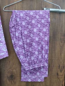 Beautiful Purple Printed Kurta Set