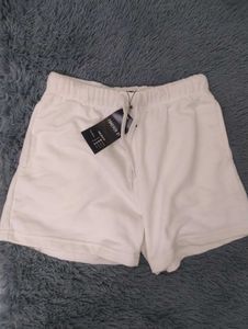 White Forever 21 Drawstring terry Shorts