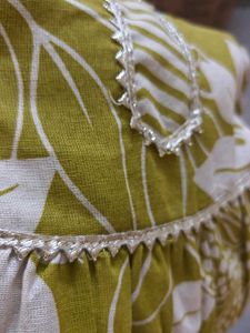Cute Green Floral Kurta Set