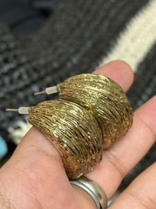 Textured Hoop Earrings