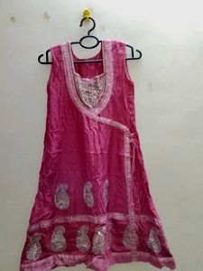 Pink Wedding Kurti Set
