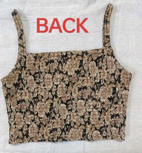 Brown Classic Crop Top