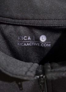 Black Cropped Quarter Zip Pullover