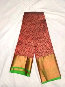 luxurious Coffee brown  & Gold Silk saree