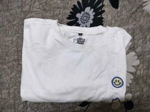 White Graphic Print T-Shirt