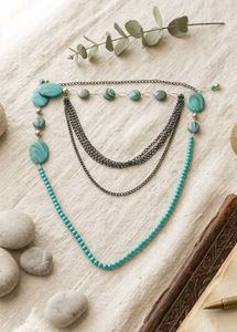 Boho Layered Beaded Necklace