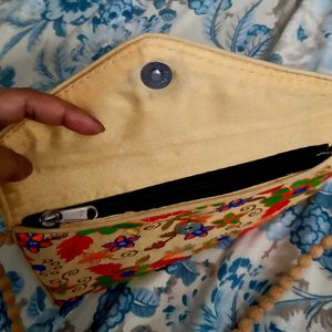 Embroidered Clutch Bag