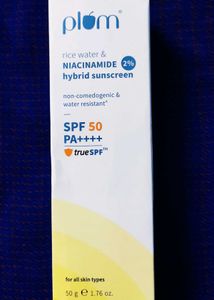 Plum Rice Water & Niacinamide Sunscreen SPF 50