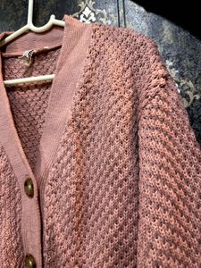 Mauve Knit Cardigan
