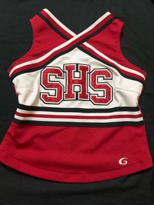 Red &amp; White "SHS" Cheerleading Top