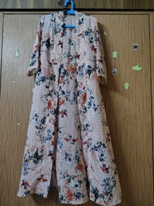 Elegant Floral Print Maxi Dress