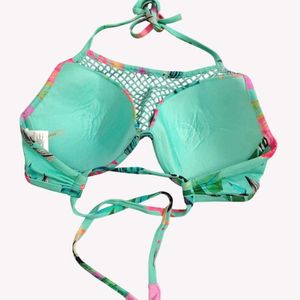 Tropical Mesh Bikini Top