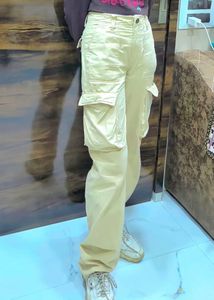 Beige Cargo Pants