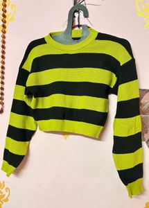 Striped Cropped Sweater