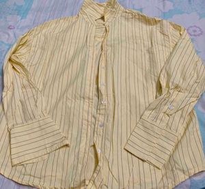 Chic Striped Button-Up Shirt