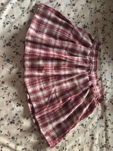 Plaid Pleated Mini Skort