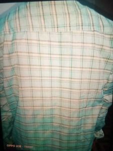 Men's Blue Plaid Casual Shirt