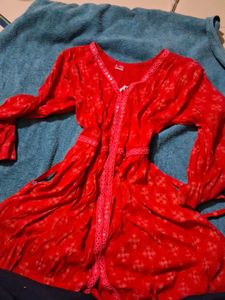 Beautiful Red Ethnic Kurta Set