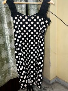 Chic Polka Dot Bodycon Dress