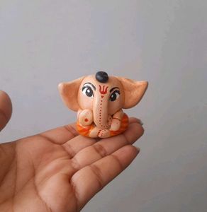 Cute Clay Ganesha Idol