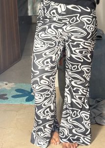 Groovy Print Flared Pants