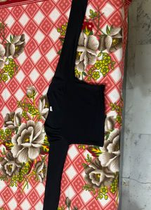 Jet Black Full Arms Plain Crop Top With A Beautifu