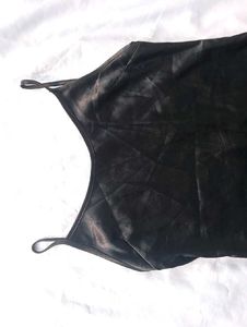 Brand New (Newme) Black Satin Maxi Dress