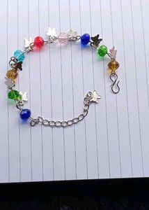 Colorful Beaded Bracelet with Charms