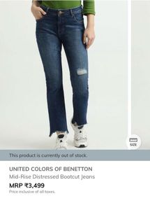 Distressed Flare Jeans