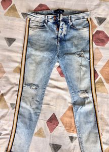 ZARA DENIM Unique Side Stripes