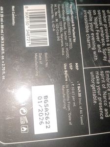 Unused BELLAVITA Pack of 4 purfume Unisex