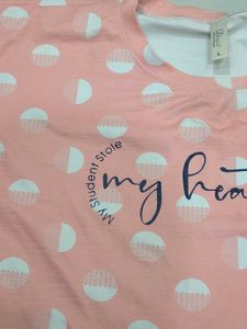Cute Pink Polka Dot T-Shirt