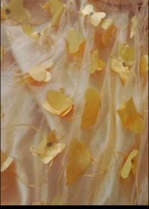 Beautiful Yellow Floral Gown