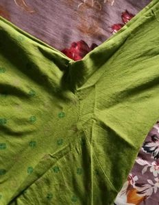 Lime Green Printed Kurta