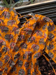 Elephant Print Tunic Top