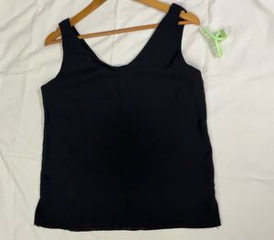 Sleek Black V-Neck Tank Top