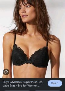 Black Lace Push-Up Bra