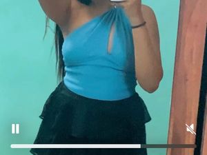 Blue Halter Top