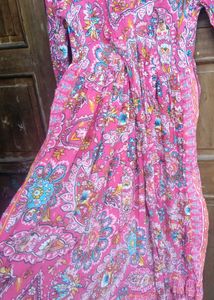 Bohemian Paisley Print Maxi Dress