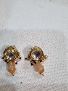 Exquisite Pearl and Stone Earrings