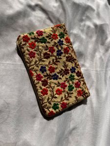 Embroidered Clutch Bag