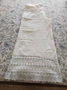 Elegant White Palazzos with Lace Detail