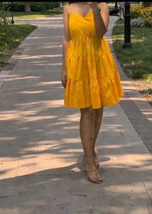 Sunny Yellow Tiered Sundress