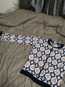Patterned Zip-Up Jacket