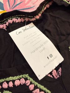 Black Embroidered Kurta Set with Dupatta