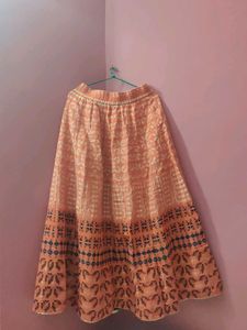 W Ethnic motif Maxi Skirt