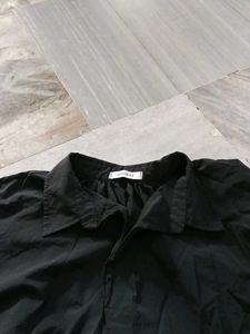 Classic Black Collared Shirt