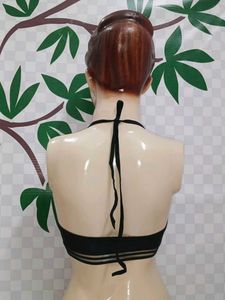 (300)Black Sports Bra - Size S