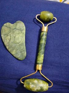 Jade Facial Roller & Gua Sha Set